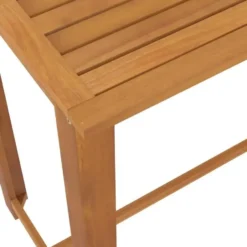 vidaXL - Tuinbarset met Grijs Barkrukken en kussens - Hout - 150x70 cm - 9 St.