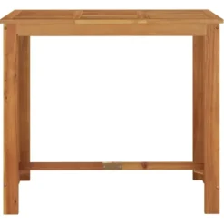 vidaXL - Tuinbartafel - Bruin - Massief acaciahout - 120 x 60 x 105 cm