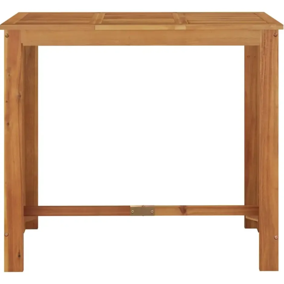 vidaXL - Tuinbartafel - Bruin - Massief acaciahout - 120 x 60 x 105 cm