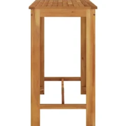 vidaXL - Tuinbartafel - Bruin - Massief acaciahout - 120 x 60 x 105 cm
