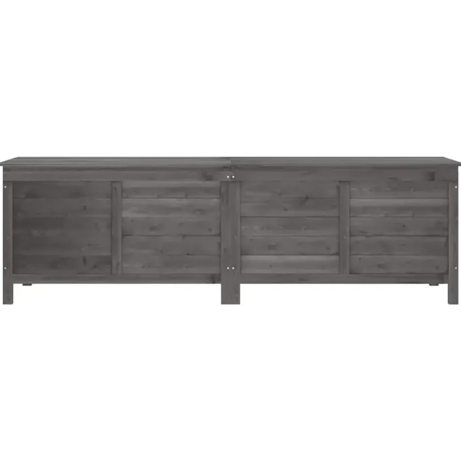 vidaXL - Tuinbox - Antraciet - Bewerkt hout