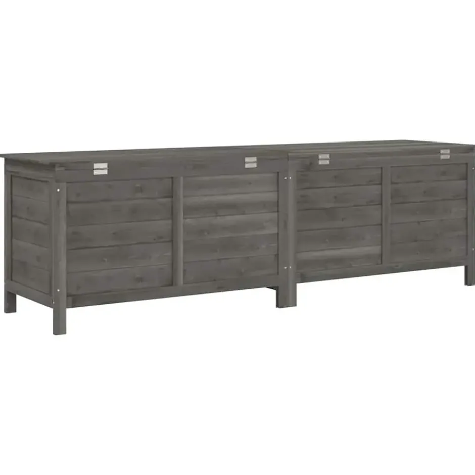 vidaXL - Tuinbox - Antraciet - Bewerkt hout