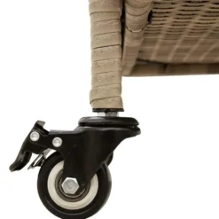 vidaXL - Tuinbox - Beige - Poly rattan