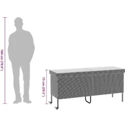 vidaXL - Tuinbox - Beige - Poly rattan