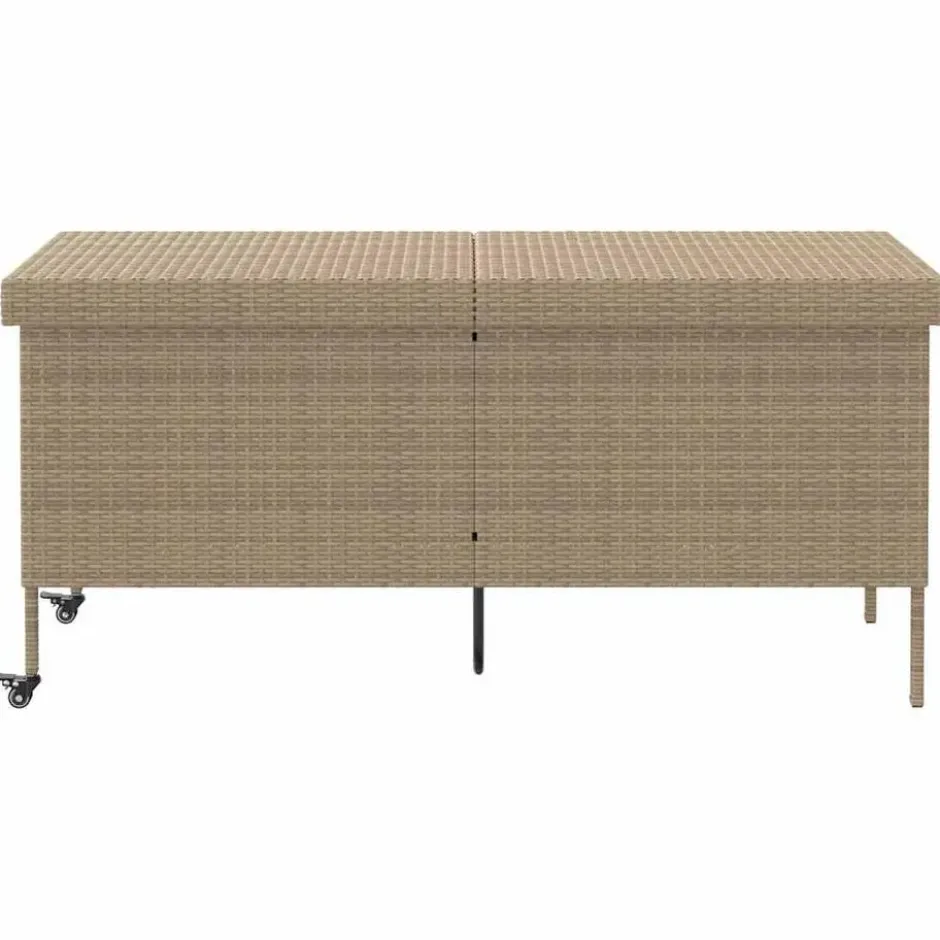 vidaXL - Tuinbox - Beige - Poly rattan