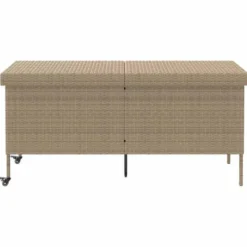 vidaXL - Tuinbox - Beige - Poly rattan