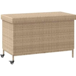 vidaXL - Tuinbox - Beige - Rattan
