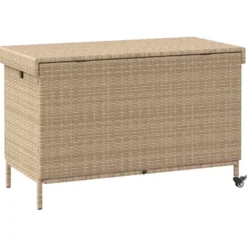 vidaXL - Tuinbox - Beige - Rattan