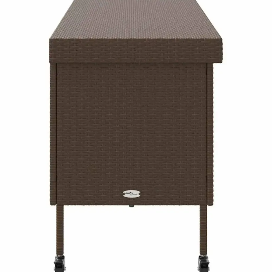 vidaXL - Tuinbox - Bruin - Poly rattan