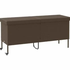 vidaXL - Tuinbox - Bruin - Poly rattan