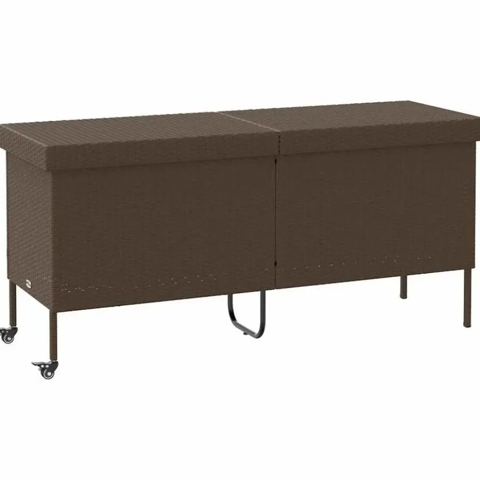 vidaXL - Tuinbox - Bruin - Poly rattan