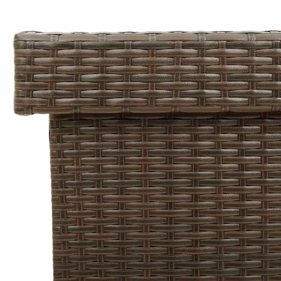vidaXL - Tuinbox - Bruin - Poly rattan