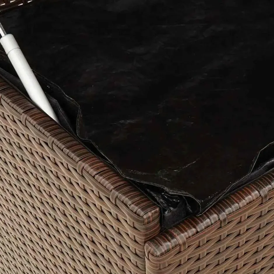 vidaXL - Tuinbox - Bruin - Rattan