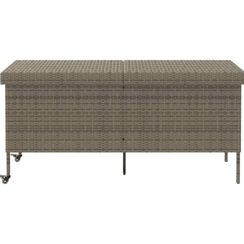 vidaXL - Tuinbox - Grijs - Poly rattan