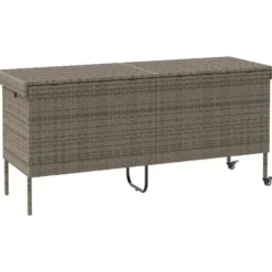 vidaXL - Tuinbox - Grijs - Poly rattan
