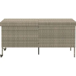vidaXL - Tuinbox - Grijs - Poly rattan