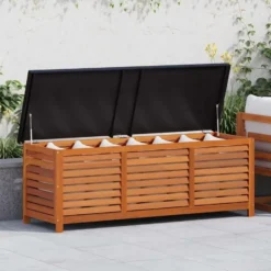 vidaXL - Tuinbox 150x50x55 cm massief eucalyptushout