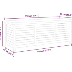 vidaXL - Tuinbox 150x50x55 cm massief eucalyptushout