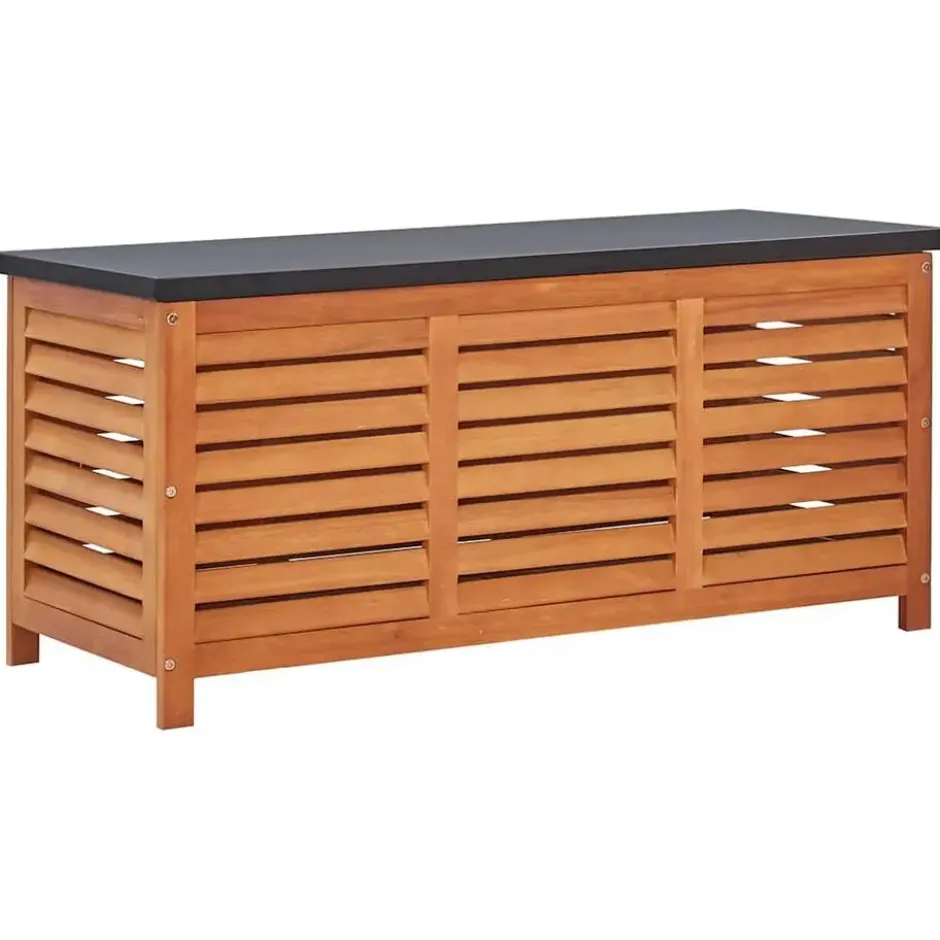 vidaXL - Tuinbox 117x50x55 cm massief eucalyptushout