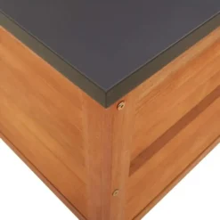 vidaXL - Tuinbox 60x50x55 cm massief eucalyptushout opbergbox