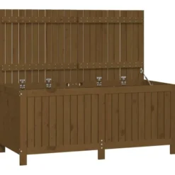 vidaXL - Tuinbox 147x68x64 cm massief grenenhout honingbruin opbergbox buitenbox
