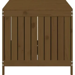 vidaXL - Tuinbox 147x68x64 cm massief grenenhout honingbruin opbergbox buitenbox