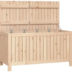 vidaXL - Tuinbox 121x55x64 cm massief grenenhout opbergbox buitenbox