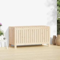vidaXL - Tuinbox 115x49x60 cm massief grenenhout opbergbox buitenbox