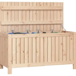 vidaXL - Tuinbox 115x49x60 cm massief grenenhout opbergbox buitenbox
