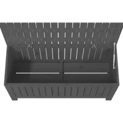 vidaXL - Tuinbox 108x42,5x54 cm massief grenenhout grijs opbergbox buitenbox