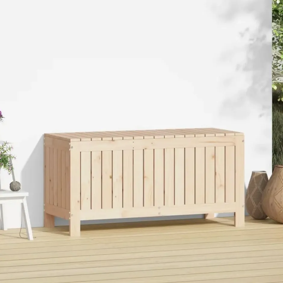 vidaXL - Tuinbox 108x42,5x54 cm massief grenenhout opbergbox buitenbox