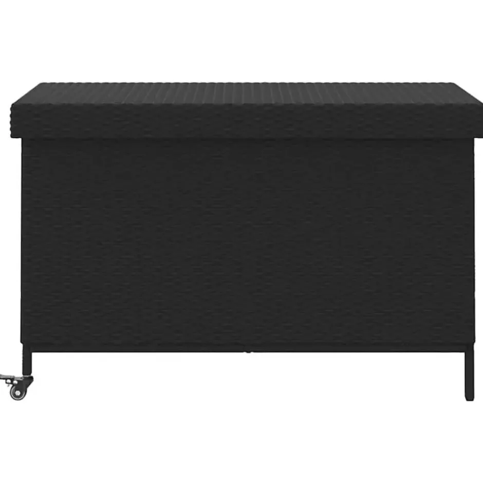 vidaXL - Tuinbox - Zwart - Rattan