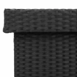 vidaXL - Tuinbox - Zwart - Rattan