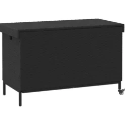 vidaXL - Tuinbox - Zwart - Rattan