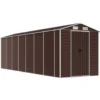 vidaXL - Tuinhuis Bruin 191x640x198 cm Gegalvaniseerd Staal