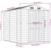 vidaXL - Tuinhuis Groen 191x215x198 cm Gegalvaniseerd Staal