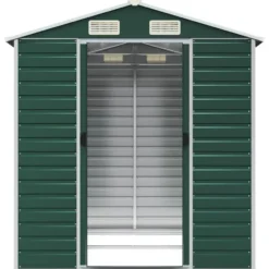 vidaXL - Tuinhuis Groen 191x215x198 cm Gegalvaniseerd Staal