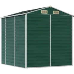 vidaXL - Tuinhuis Groen 191x215x198 cm Gegalvaniseerd Staal