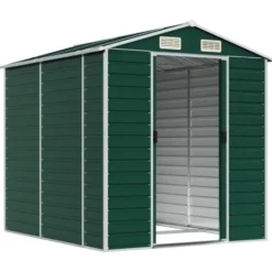 vidaXL - Tuinhuis Groen 191x215x198 cm Gegalvaniseerd Staal