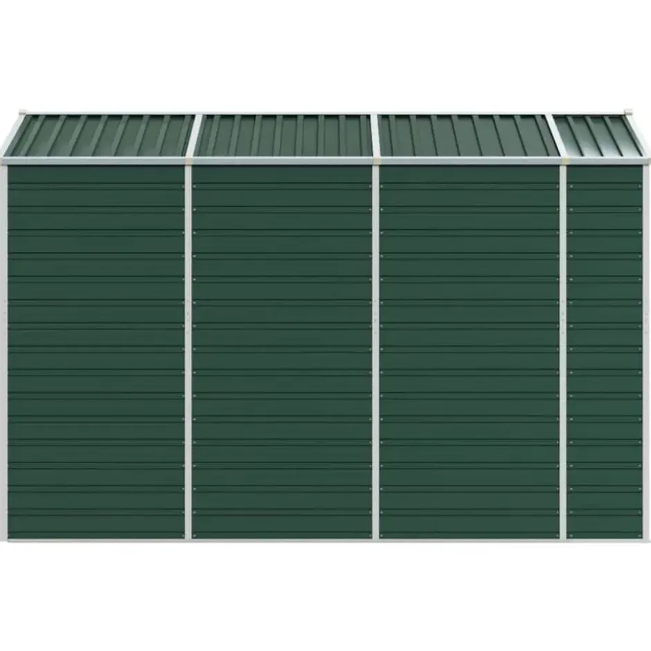 vidaXL - Tuinhuis Groen 191x300x198 cm Gegalvaniseerd Staal