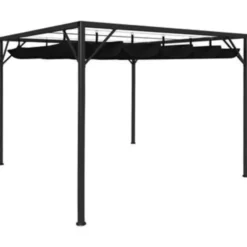 vidaXL - Tuinhuisje - Antraciet - Staal