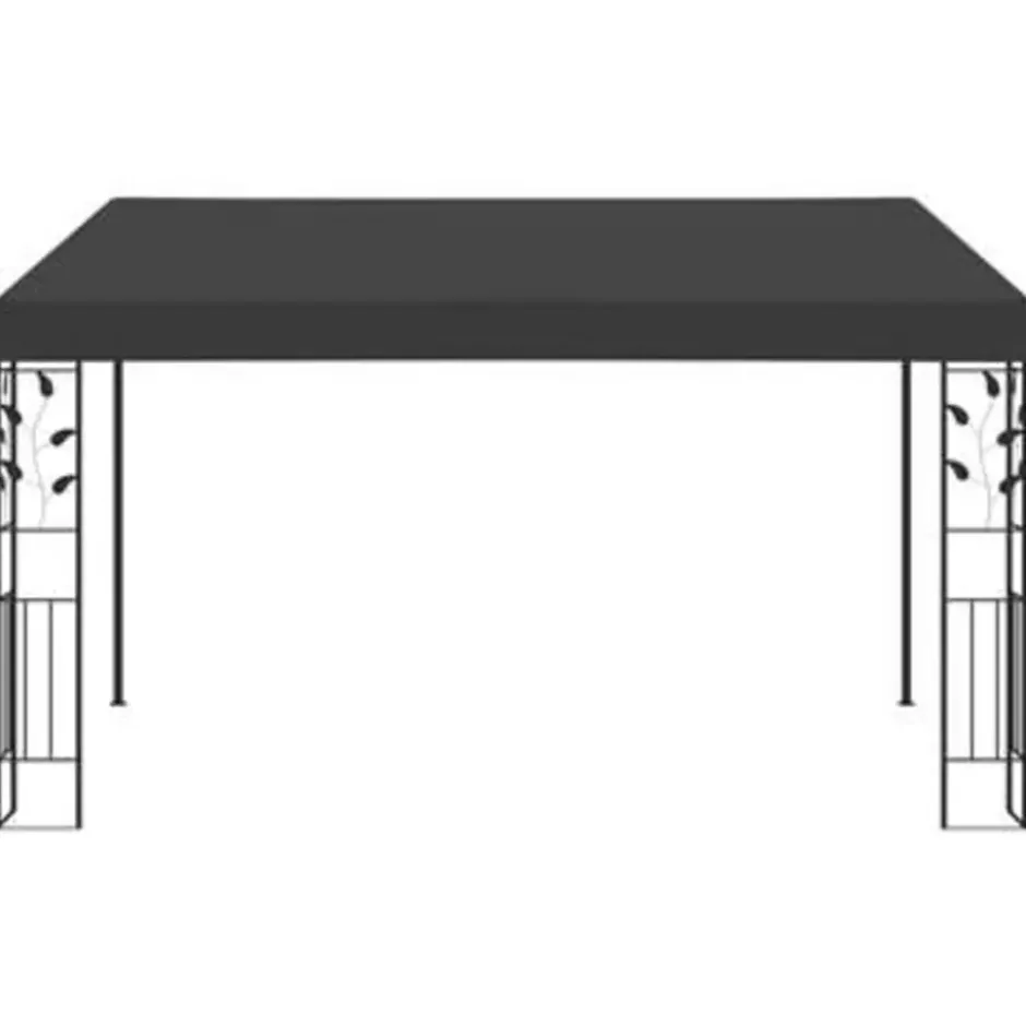 vidaXL - Tuinhuisje - Antraciet - Stof - 4 x 3x 2.5 m