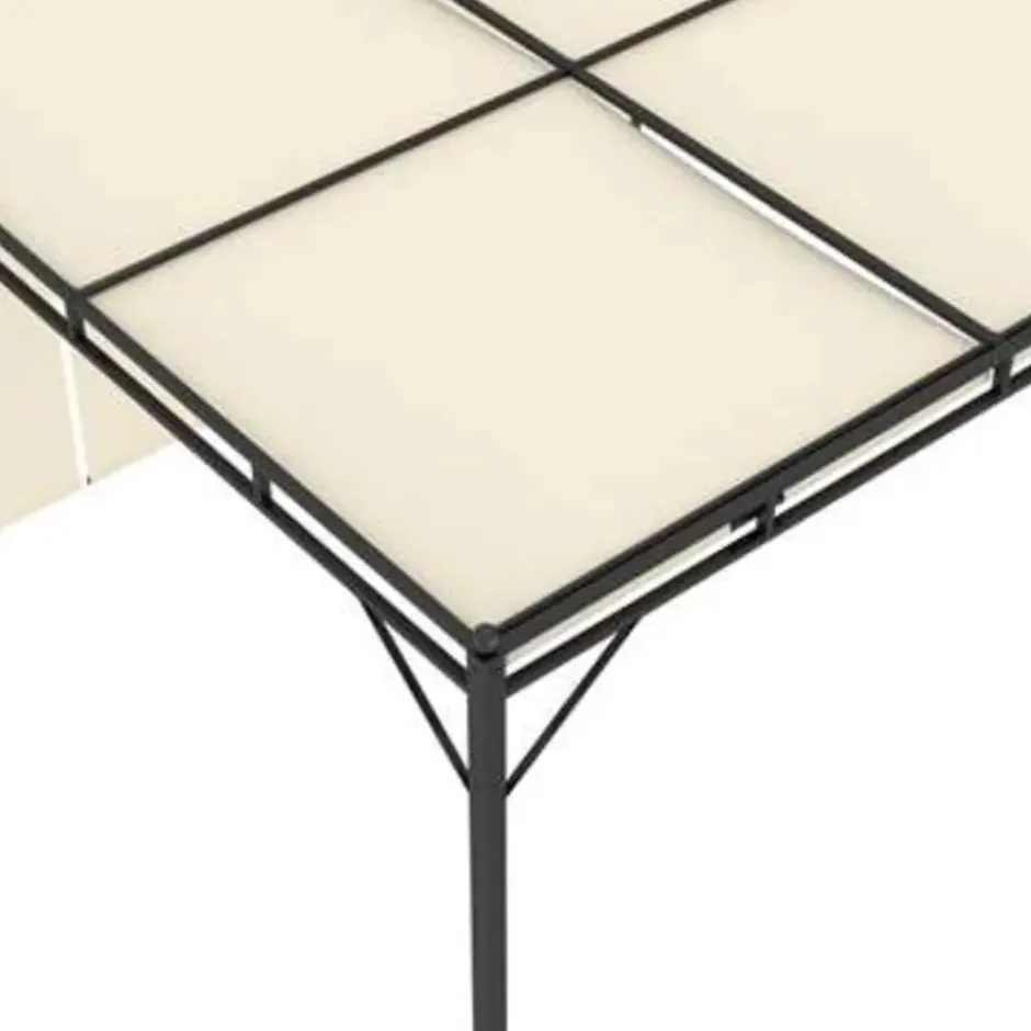 vidaXL - Tuinhuisje - Crème - Stof - 4 x 3 x 2.25 m