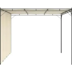 vidaXL - Tuinhuisje - Crème - Stof - 3 x 3 x 2.25 m