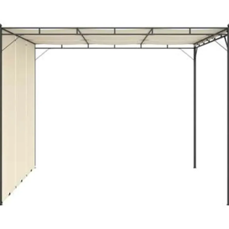 vidaXL - Tuinhuisje - Crème - Stof - 3 x 3 x 2.25 m