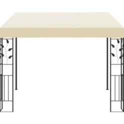vidaXL - Tuinhuisje - Crème - Stof - 3 x 3 x 2.5 m