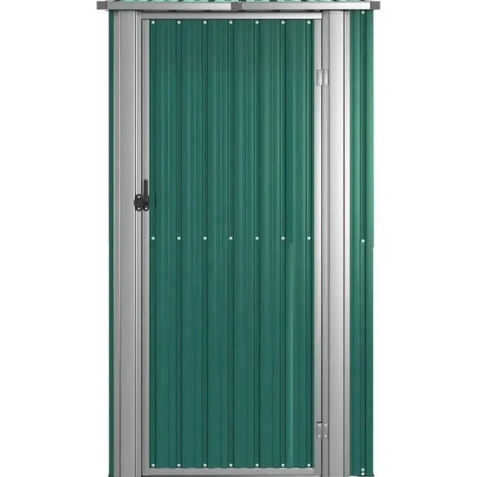 vidaXL - Tuinhuisje - Groen - Staal