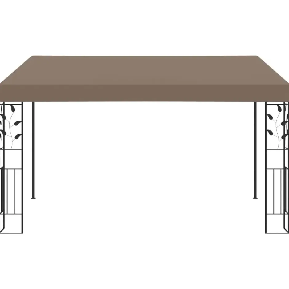 vidaXL - Tuinhuisje - Taupe - Stof - 4 x 3 x 2.5 m