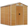 vidaXL - Tuinhuis Lichtbruin 191x215x198 cm Gegalvaniseerd staal