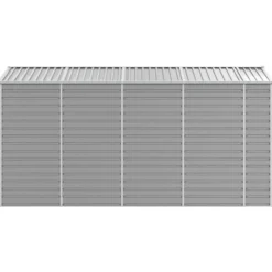 vidaXL - Tuinhuis Lichtgrijs 191x385x198 cm Gegalvaniseerd Staal